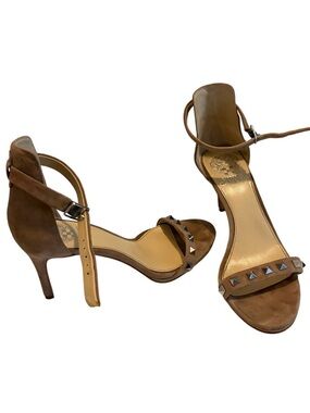 Vince Camuto Beige Ankle Strap Heel 7.5